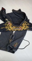 Rare💥 A2 Hayabusa Black and Yellow Jiu-Jitsu Gi with Dragon like Design 🐉