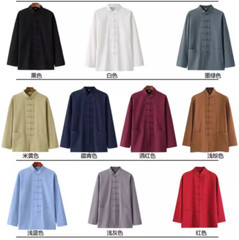 Casual Retro National Style Tang Clothes Tai Chi Uniform Wing Chun Kung fu Suit