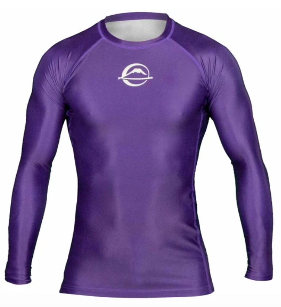 Fuji Baseline Ranked Long Sleeve Rashguard Purple 2082 Sz. XS NEW