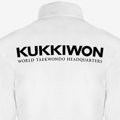 Kukkiwon Taekwondo Windbreaker White Lightweight Stretch Martial Arts Authentic