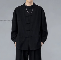 Summer Men’s Tang Suit Traditional Kung Fu Tai Chi Shirt and Pants Uniform Sets