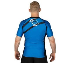 Fuji Vision MMA BJJ Jiu Jitsu ShortSleeve ShortSleeve SS Rashguard – Blue