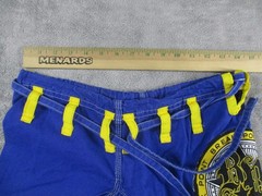 Break Point Jiu Jitsu Gi Boys K1 Blue Yellow BJJ Kimono Set MMA Youth