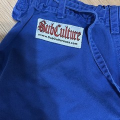 SubCulture BJJ Gi Pants Blue K3 100% Cotton Brazilian Jiu Jitsu Uniform Pants