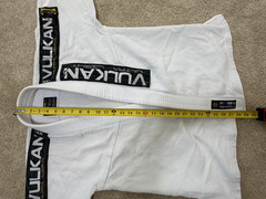 Mens Vulkan The Real Jiu Jitsu White Top Pro A0 Fight Wear Cotton Jacket & Pants