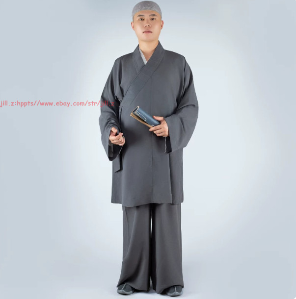 Summer Meditation Buddhist Monk Thin Sets Kung Fu Tai Chi Shaolin Yarn Uniforms