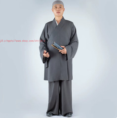 Summer Meditation Buddhist Monk Thin Sets Kung Fu Tai Chi Shaolin Yarn Uniforms