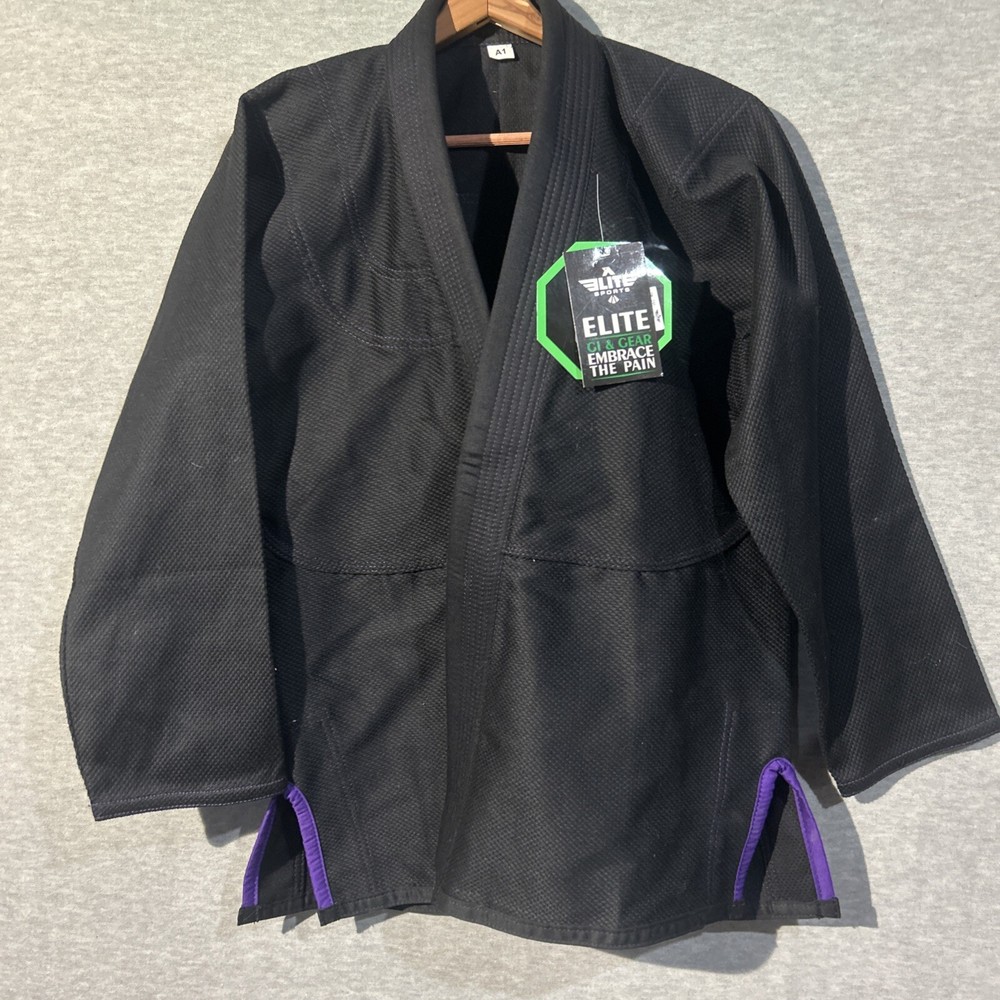 Elite Sports Jitsu Karate Jacket New With Tags, Top Only ET600 Black A1