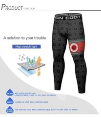 USA Ship Black Dragon BJJ MMA Spats Compression Pants for Brazilian Jiu jitsu