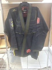 Shoyoroll Gi Black Jiu-Jitsu Kimono Karate Kung Fu Uniform Pants Snake Size A-2