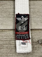 Elite Sports Japanese Design Taekwondo/Karate/Ju Jitsu White Belt Size 000