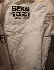 New Fuji Sports Sekai 2.0 „World” Mens Brazilian Jiu-Jitsu BJJ Gi White A3 SIZE