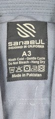Sanabul BJJ Gi Jacket Kimono Top A3 Gray & Black Mens Adult Jiu Jitsu Training