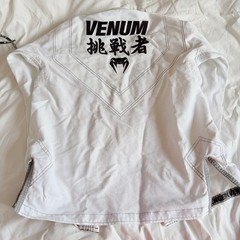 GUC Venum White Challenger BJJ Gi Jiu Jitsu Uniform & Bag (Size A2)