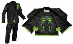 Raven Fightwear Men’s BJJ Horror Frankenstein’s Monster Jiu Jitsu Gi Black