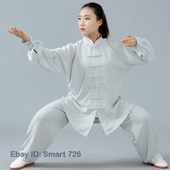 Unisex Chinese Tai Chi Suit Kung Fu Shirt+Pants Wushu Uniform Martial Art Loose