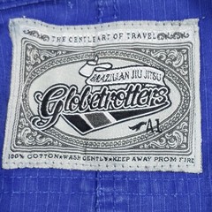 Globetrotters Brazilian Jiu Jitsu Gi A1 Blue Art of Travel MMA Cotton Ripstop
