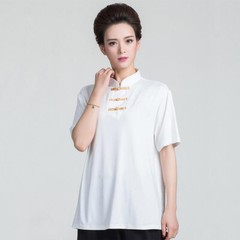 Milk Silk Martial Arts Tai Chi Shirts Blouses T-shirt Kung Fu Wushu Uniform Tops