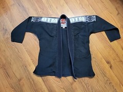 OTM Jiujitsu Gi Top Kids Black Size M000 Youth BJJ Grappling On The Mat MMA Gym