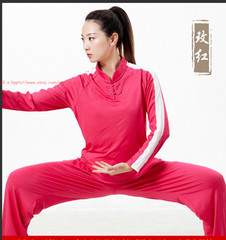 Unisex Martial Arts Suit Chinese Traditional Milk Silk Tai Chi Kung Fu Uniform