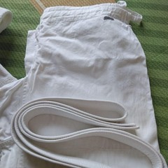 Japanese Judo Gi Uniform Top And Bottom Obi 3 Piece Set Junior High School
