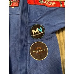 Atama New Light BJJ Kimono Gi Blue Size F3 Brazilian Jiu Jitsu Uniform No Belt