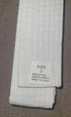 White Martial Arts Gi Uniform Set Karate Judo Tae Kwon Do Adult Unisex Size 3