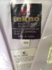 Tekno Martial Arts Student V-Neck Taekwondo Jacket Size 000 New