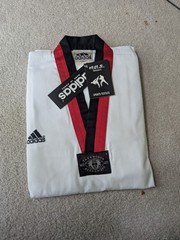 Adidas Champion „Poom” Uniform (Red/Black Collar) Sz 1