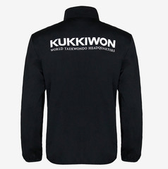Kukkiwon Taekwondo Windbreaker Black Lightweight Stretch Martial Arts Authentic