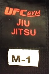 UFC Gym Logo Embroidered Heavyweight Jiu Jitsu/MMA Gi Top Youth Size M1