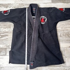 Caique Jiu Jitsu Youth Gi Embroidered Lightweight Black Size M3