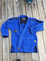KINGZ KIMONO Blue Competition Gi Top Only, A2H, BJJ MMA Judo Jiu Jitsu