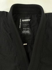 Hyperfly Starlyte BJJ Gi Jacket A2L Black Brazilian Jiu Jitsu Kimono Top Adult