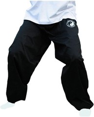 Chenjiagou Taichi Lantern Pants Practice Uniforms Tai Chi Clothing Black Cotton
