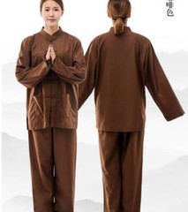 New High quality zen suits Women Buddhist Monks uniforms lay Meditation clothing