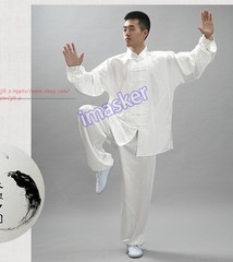 Unisex Korean Silk Tai Chi Suit Kung Fu Uniform Martial Arts Performance Clothes