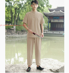 Women Men Cotton Linen Tai Chi Kung Fu Suit Morning Exercise yoga Clothing Sets