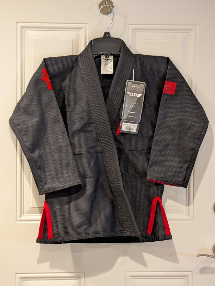 Elite Core Black Brazilian Jiu Jitsu Kids BJJ Gi