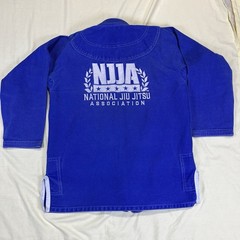 NJJA A3 National Jiu Jitsu BJJ MMA Blue Uniform Top Only No Belt