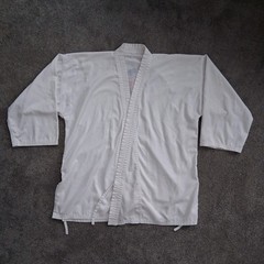White Martial Arts Uniform Gi Suit Martial Arts World Logo Jacket & Pants Large