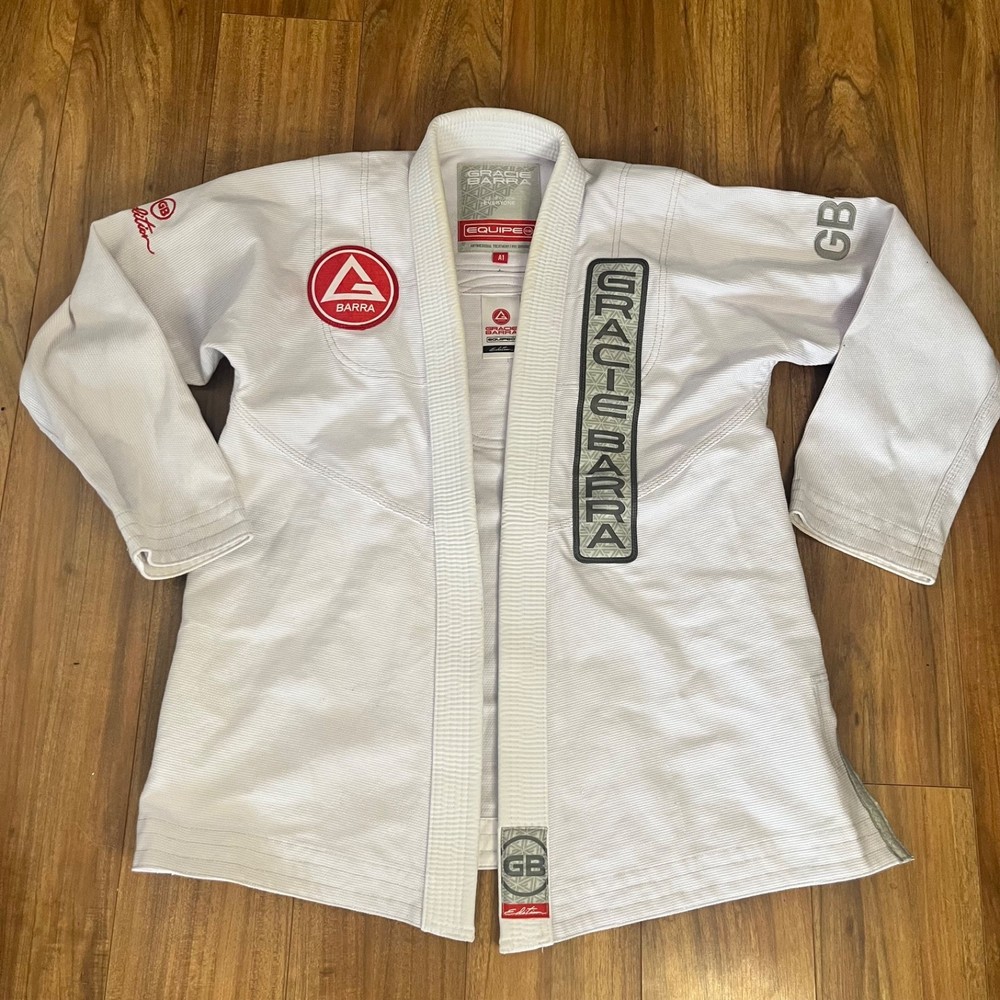 Gracie Barra Equipe Edition Jiu-Jitsu Gi top only White A1 Adult Unisex