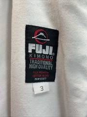 Fuji Gi & Gear BJJ Jiu Jitsu Kimono Jacket Pants Belt Men A3 White Martial Arts