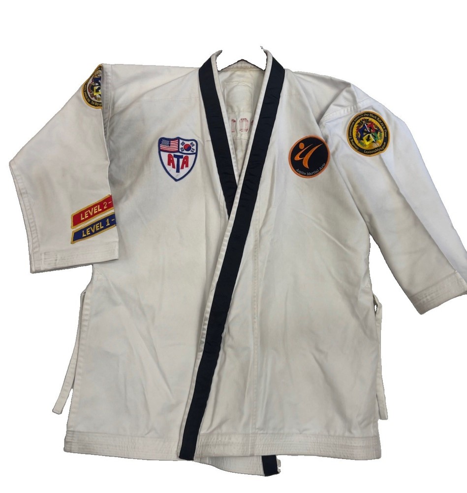 ATA World Champ Taekwondo Uniform Dobok Johnnie Morris Judge Martial Arts 10