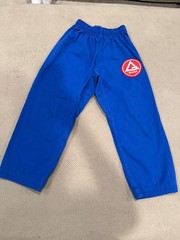 Gracie Barra Equipe Kids Jiu-Jitsu Gi Set Jacket Pants Blue Size Y6-TRAIN-LITE