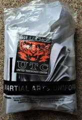 Size 4 Costume UTC Martial Arts Karate United TaeKwonDo Center Uniform White
