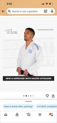 Sanabul Essential BJJ Gi Men, Brazilian Jiu Jitsu Lightweight, Preshrunk Sz A0