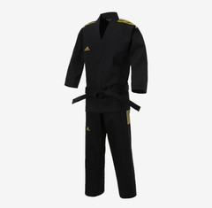 Adidas Champion 3-stripe Dobok for kids Martial Uniform/TaeKwonDo/Karatedo/Black