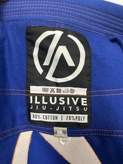 Gracie Gym Jiu Jitsu Gi A1L Kimono Illusive Blue