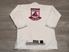 Break Point BP A3 White Uniform Top Soma Academy Jiu jitsu MMA Adult w/CK Belt